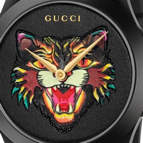 gucci cat face watch|Gucci cat watch ladies.